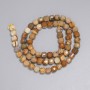 Jasper Landscape Beads Faceted Cube 5, 5x5, 5mm±, on Thread Length 38cm±