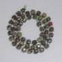 Jasper Beads Dragon's Blood Faceted Cube 5x5mm+- Beads 3mm+-, Length 38cm+- on Thread