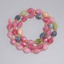 Tourmaline Beads, Faceted Rice 8x7mm+- Seed Beads 3mm+-, Length 37cm+- on a Thread