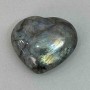 Labradorite Souvenir Stone, Heart Shape 68x60x30mm+-, Weight from 178g