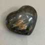 Labradorite Souvenir Stone, Heart Shape 57x49x28mm+-, Weight from 106g