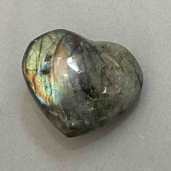 Labradorite Heart-Shaped Souvenir Stone 49x41x23mm+- weight from 96g