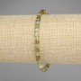 Grossular Garnet Faceted Cube Bracelet, 4×4mm diam. +-, length 18cm +- stretch