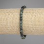 Ocean Jasper Beaded Cube Bracelet, 5mm dia. facets, length 18cm ± stretch
