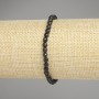 Tourmaline Bead Bracelet, Faceted Round Beads, 4mm diameter ±, 18cm length ± Stretch