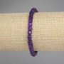 Sugilite Faceted Cube Bracelet, diameter 5.5x5.5mm+-, length 18cm +- stretch