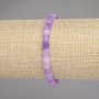 Lavender Amethyst Faceted Cube Bracelet, diameter 5x5mm+-, length 18cm +- stretch
