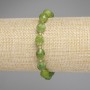 Jadeite Faceted Grain Bracelet, diameter 10x8mm+/-, seed beads 3mm+/-, length 18cm +/- stretch