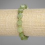 Jadeite Faceted Rhombus Bracelet, diameter 10x9mm+- 3mm+- seed beads, length 18cm +