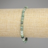 Emerald Faceted Cube Bracelet, diameter 4x4mm+-, length 18cm +- stretch
