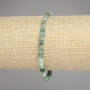 Emerald Faceted Cube Bracelet, diameter 4x4mm+-, length 18cm +- stretch