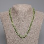 Jadeite Necklace, Faceted Cube, Diameter 4-5mm+/-, Length 45cm+/- with Clasp