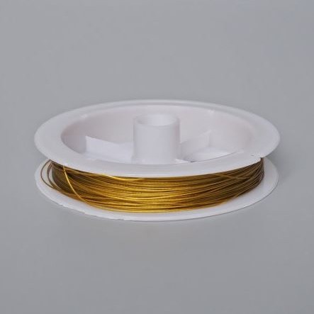Clearance! Bronze Colour Wire Spool 50m (+/-), Diameter 0.45mm (some rust present)