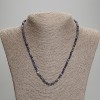 Sodalite Necklace, Faceted Round Bead, Diameter 4mm+-, Length 45mm+- with Clasp