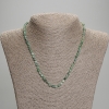 Emerald Necklace, faceted cube beads, diameter 4x4mm+/-, length 45mm+/- with clasp