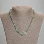 Emerald Necklace, faceted cube beads, diameter 4x4mm+/-, length 45mm+/- with clasp