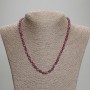 Tourmaline Necklace, faceted rice-shaped beads, diameter 6x5mm+/-, length 45mm+/- with clasp