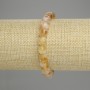 Bracelet Citrine faceted cube 8x8mm+/-, length 18cm+