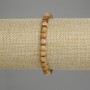 Bracelet Picture Jasper faceted cube 5.5x5.5mm+/-, length 18cm+