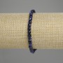 Bracelet Sodalite faceted cube 4.5x4.5mm+/-, length 18cm+