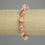 Bracelet Desert Jasper barrel 14x10mm+/- seed beads 5mm+/-, length 18cm+