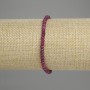Ruby Faceted Rondelle Bracelet 4x3mm+-, length 18cm +