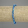Apatite Bracelet, Faceted Beads 6x5mm+-, Length 18cm +