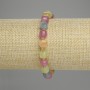 Tourmaline Bracelet Faceted Cube 7mm+/- Beads 3mm+/-, Length 18cm +