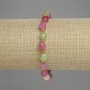 Tourmaline Bracelet Faceted Grain 8x6mm+/- Beads 3mm+/-, Length 18cm +