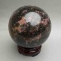Souvenir Sphere Natural Stone Rhodonite, Diameter 80mm+/- (Weight from 970g)