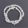 Beads Mother-of-Pearl Tumbled, Diameter 8x6mm+/-, Length 41mm+/- on Fishing Line