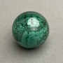 Souvenir Sphere Natural Stone Malachite, Diameter 33mm+/- Weight 73g
