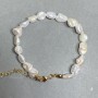 Baroque Pearl Bracelet 8-12x8-8.5mm+-, Length 18cm +5cm Extension Chain