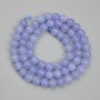 Aquamarine Beads, Smooth Round, diameter 6.5mm+/-, length 38cm+/- on a string