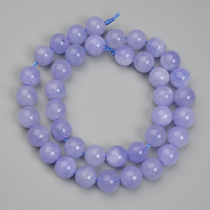 Aquamarine Beads Smooth Round 10mm, 38cm+ length on thread