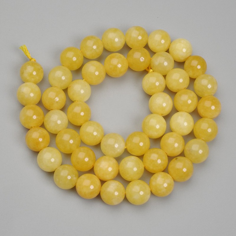 Citrine Beads, Rondelle, 8.5mm, on a thread, length 38cm ±