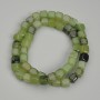 Jadeite Beads, Cube, Diameter 7mm+-, Length 38cm+- on Fishing Line