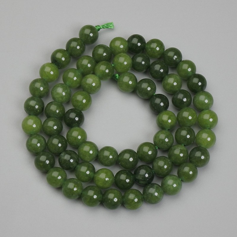 Jadeite Beads, Ball, Diameter 6mm+-, Length 39cm+- on Thread