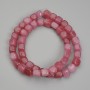 Tourmaline Beads, Cube, 7x7mm+-, Length 38cm+- on Fishing Line