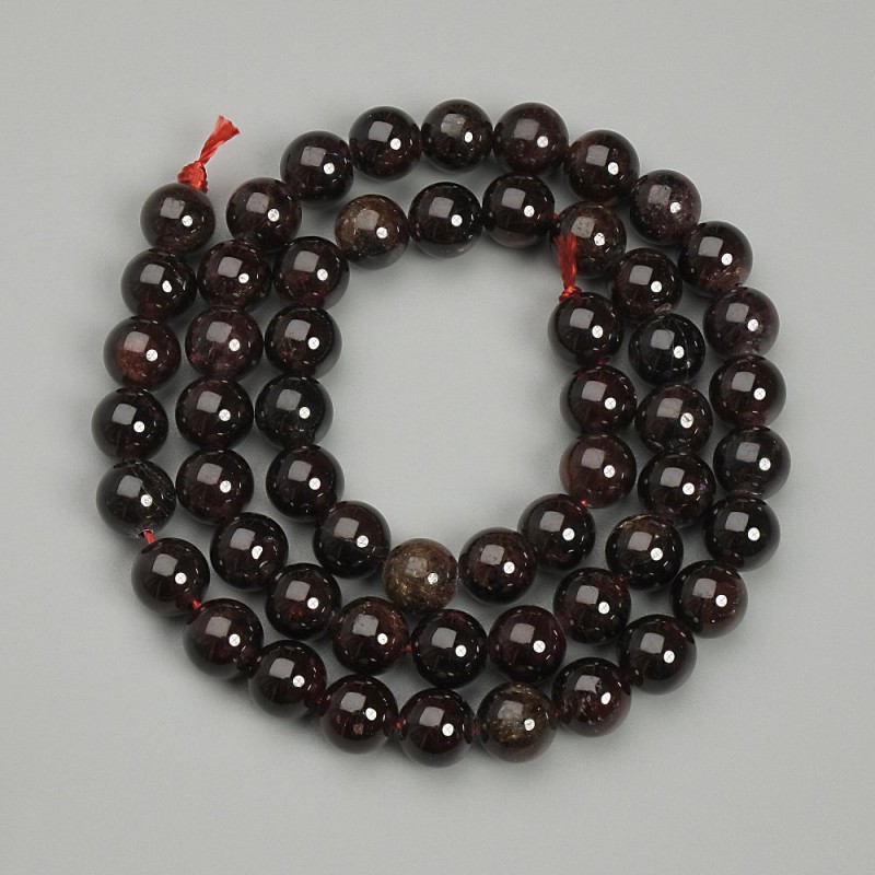Garnet Beads, Round, Diameter 7mm+/-, Length 38cm+