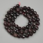 Garnet Beads, Faceted Round, Diameter 7mm+/-, Length 38cm+