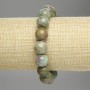 Fuchsite with Ruby Inclusions Bracelet, smooth round beads, diameter 12mm+-, length 18cm +- stretch