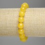 Citrine Bracelet, smooth round beads, diameter 10mm+-, length 18cm +- stretch