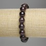 Garnet Bracelet, smooth round beads, diameter 11mm+-, length 18cm stretch