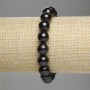 Garnet Bracelet, smooth round beads, diameter 9.5mm+-, length 18cm stretch