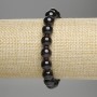 Garnet Bracelet, smooth round beads, diameter 10mm+-, length 18cm stretch