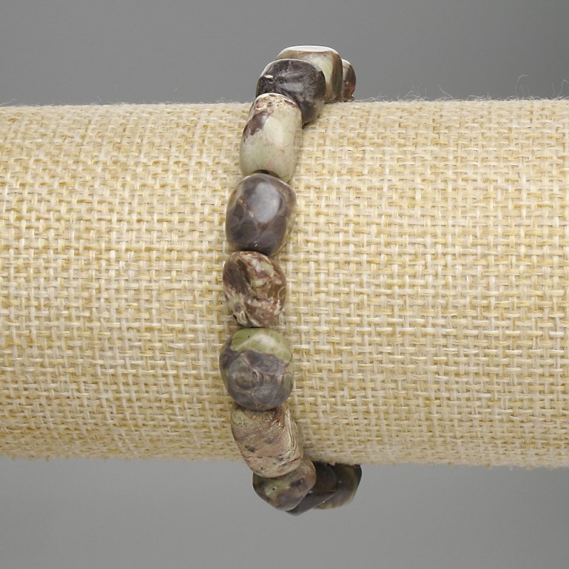 Picasso Jasper Bracelet, tumbled, diameter 9-14x8-10mm+-, length 18cm +- stretch