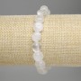 Rock Crystal Bracelet, tumbled beads, diameter 8-10x9mm+-, length 18cm +- stretch