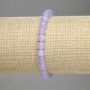 Lavender Amethyst Bracelet, smooth round beads, diameter 6mm+-, length 18cm, stretch