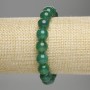 Agate Bracelet, smooth round beads, diameter 10mm+/-, length 18cm stretch